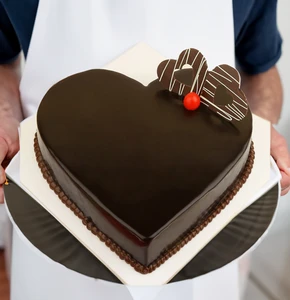 Heart Shape Chocolate Cake